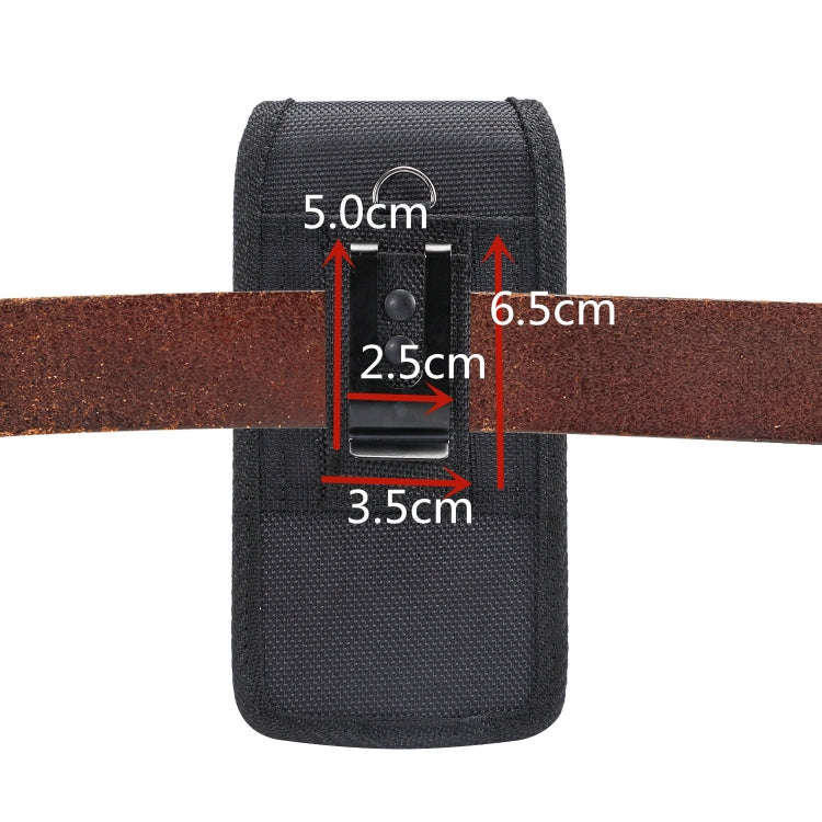 4.7 inch Universal Vertical Nylon Fabric Waist Bag  for iPhone X & iPhone 8, Galaxy S6, Redmi 3