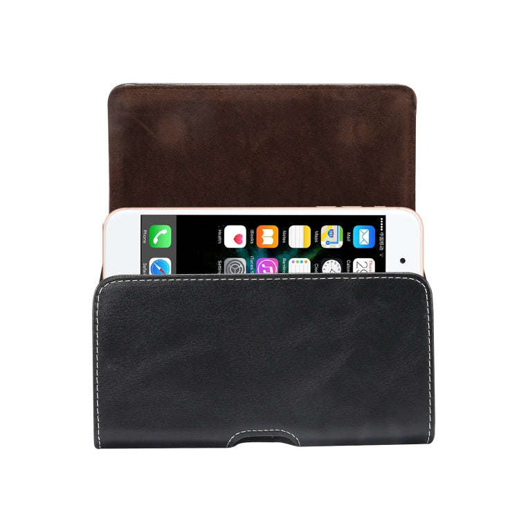 Men Lambskin Texture Multi-functional Universal Mobile Phone Waist Pack Leather Case for 6.0 Inch...