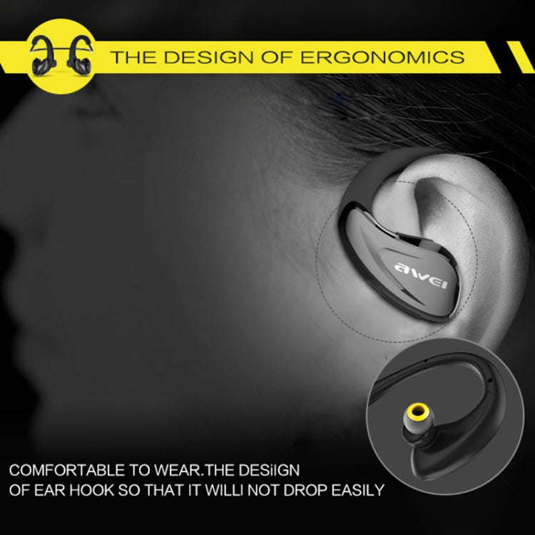 AWEI A880BL Waterproof Sports Bluetooth CSR4.1 Earphone Wireless Stereo Headset With NFC Function...