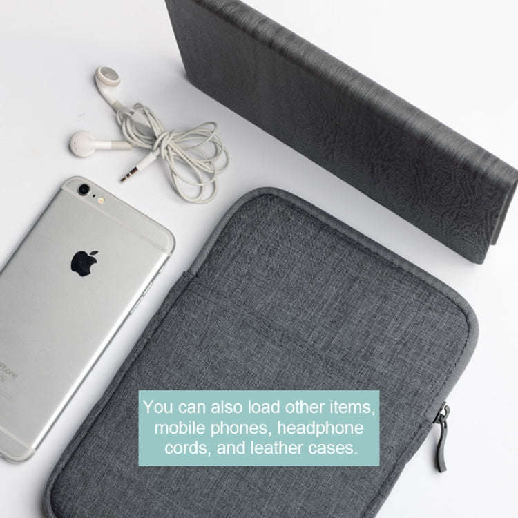 Shockproof Canvas + Space Cotton + Plush Protective Bag for iPad Mini 5 2019