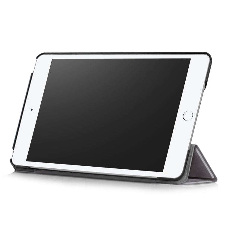 Custer Texture Horizontal Flip Leather Case for  iPad Mini 2019 & Mini 4, with Three-folding Hold...