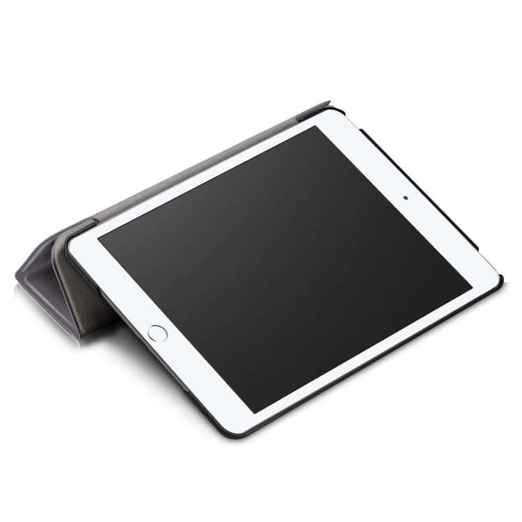 Custer Texture Horizontal Flip Leather Case for  iPad Mini 2019 & Mini 4, with Three-folding Hold...