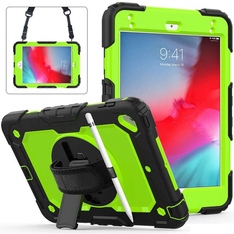 Shockproof Black Silica Gel + Colorful PC Protective Case for iPad Mini 2019 / Mini 4, with Holde...