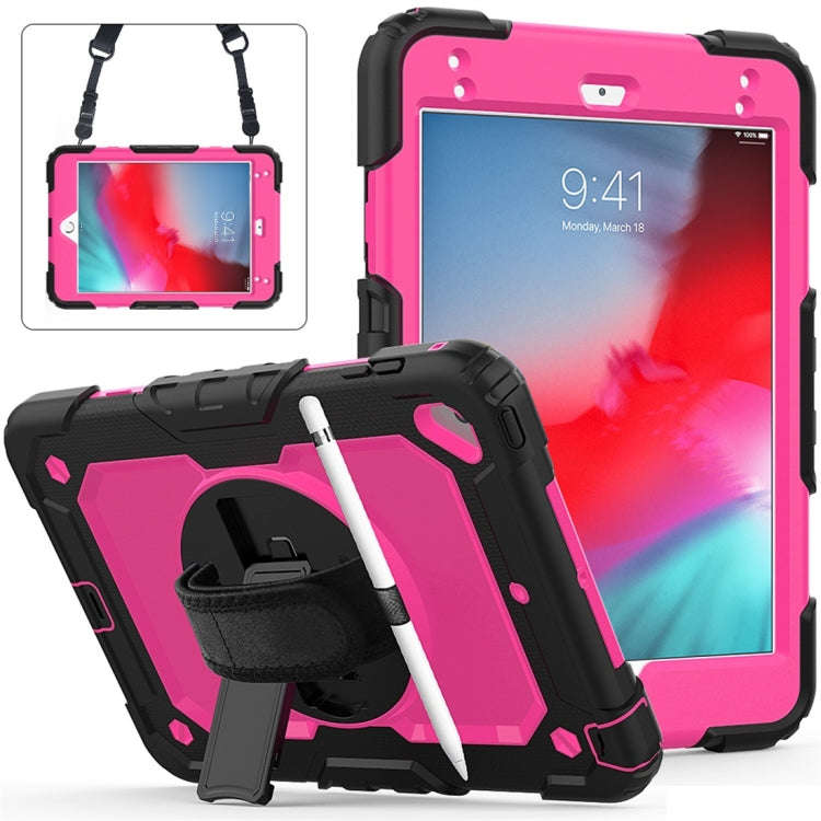 Shockproof Black Silica Gel + Colorful PC Protective Case for iPad Mini 2019 / Mini 4, with Holde...