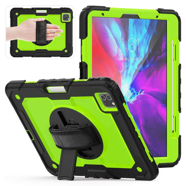 For iPad Pro 11 inch (2018) / Pro 11 inch (2020) Shockproof Black Silica Gel + Colorful PC Protec...