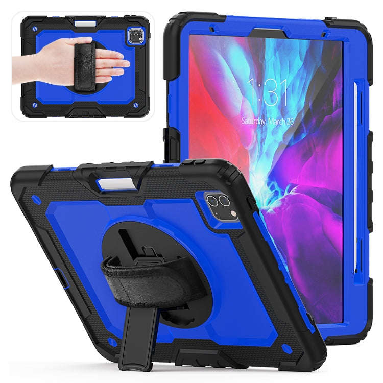 For iPad Pro 11 inch (2018) / Pro 11 inch (2020) Shockproof Black Silica Gel + Colorful PC Protec...