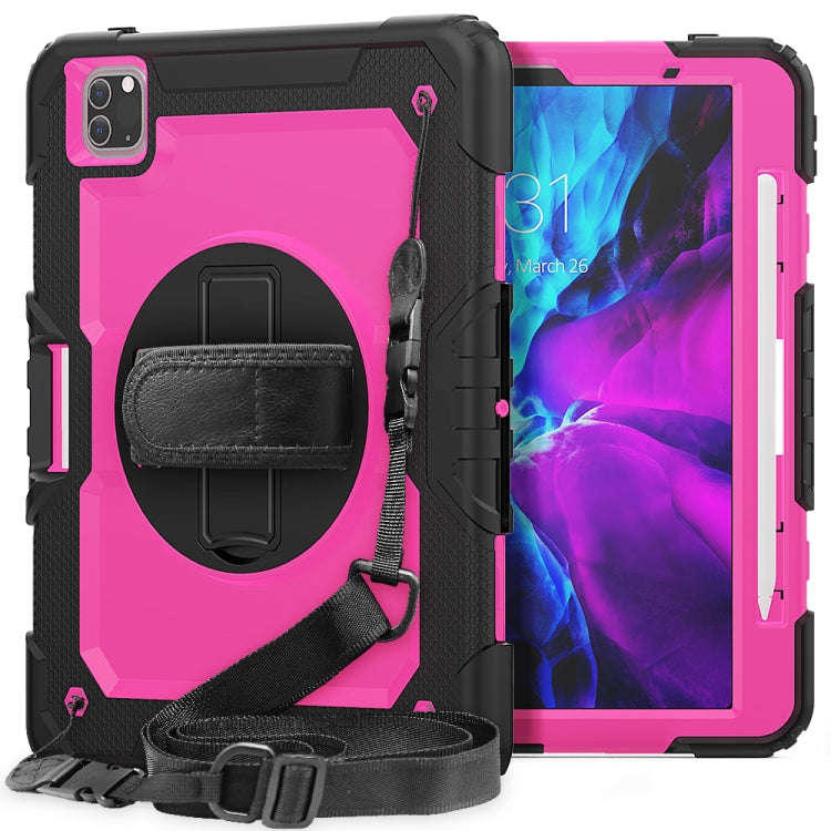For iPad Pro 11 inch (2018) / Pro 11 inch (2020) Shockproof Black Silica Gel + Colorful PC Protec...