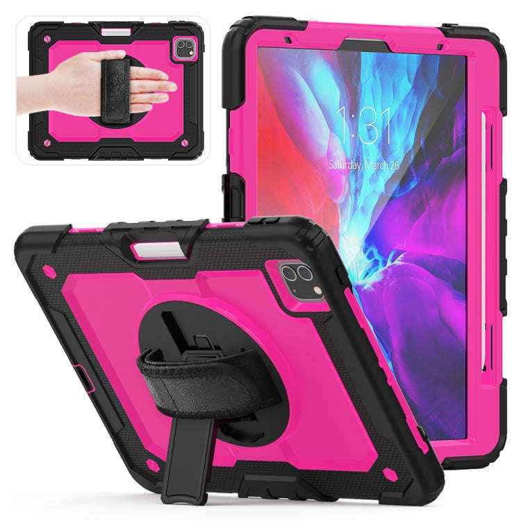 For iPad Pro 11 inch (2018) / Pro 11 inch (2020) Shockproof Black Silica Gel + Colorful PC Protec...