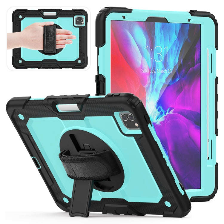 For iPad Pro 11 inch (2018) / Pro 11 inch (2020) Shockproof Black Silica Gel + Colorful PC Protec...
