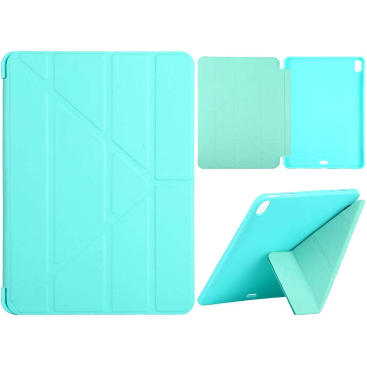 Millet Texture PU+ Silicone Full Coverage Leather Case with Multi-folding Holder for iPad Air (20...