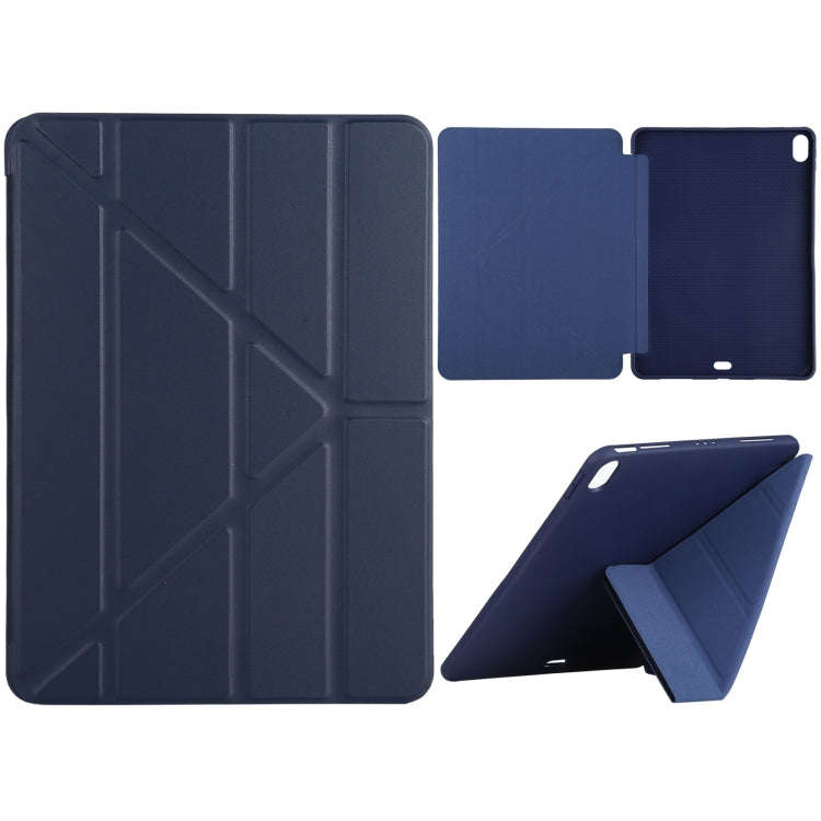 Millet Texture PU+ Silicone Full Coverage Leather Case with Multi-folding Holder for iPad Air (20...
