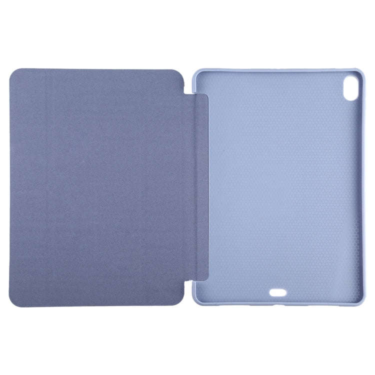 Millet Texture PU+ Silicone Full Coverage Leather Case with Multi-folding Holder for iPad Air (20...