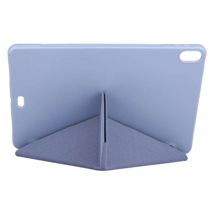 Millet Texture PU+ Silicone Full Coverage Leather Case with Multi-folding Holder for iPad Air (20...