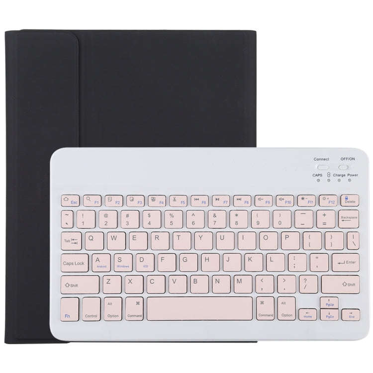 TG11B Detachable Bluetooth Pink Keyboard + Microfiber Leather Tablet Case for iPad Pro 11 inch (2...