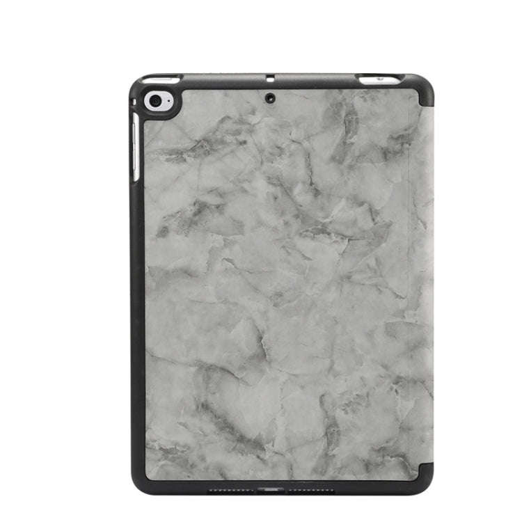 Marble Texture Pattern Horizontal Flip Leather Case for iPad Mini 2019, with Three-folding Holder...
