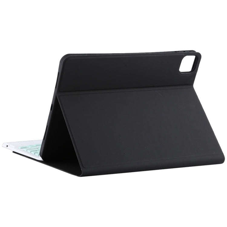 TG11BC Detachable Bluetooth Green Keyboard Microfiber Leather Tablet Case for iPad Pro 11 inch (2...