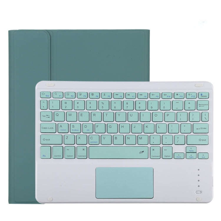 TG11BC Detachable Bluetooth Green Keyboard Microfiber Leather Tablet Case for iPad Pro 11 inch (2...