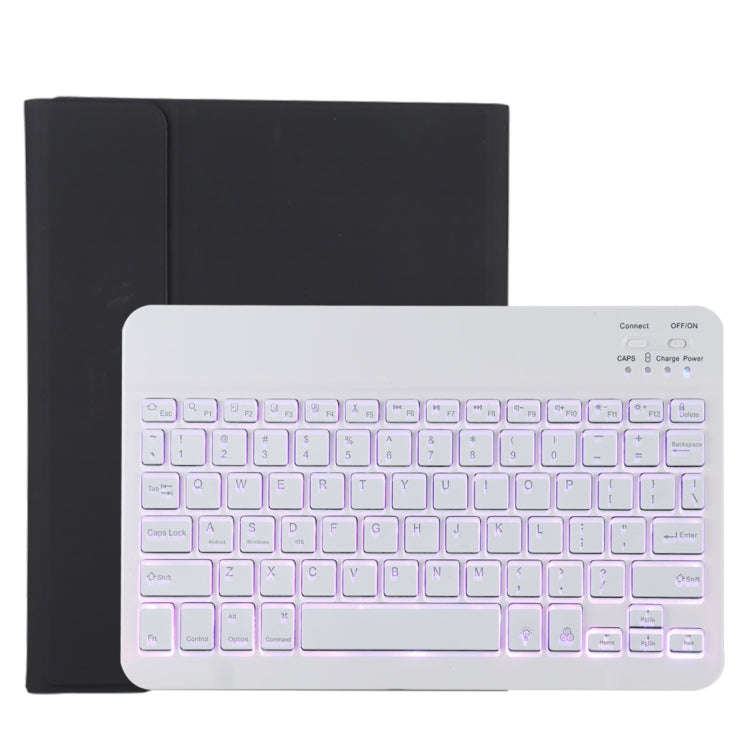 TG11BS Detachable Bluetooth White Keyboard Microfiber Leather Tablet Case for iPad Pro 11 inch (2...