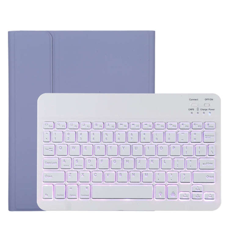TG11BS Detachable Bluetooth White Keyboard Microfiber Leather Tablet Case for iPad Pro 11 inch (2...