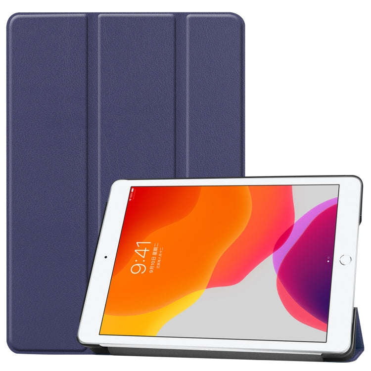For iPad 10.2 Custer Texture Horizontal Flip Smart PU Leather Case with Sleep / Wake-up Function ...