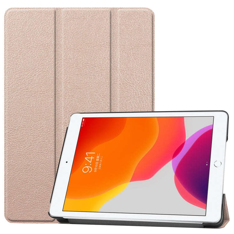 For iPad 10.2 Custer Texture Horizontal Flip Smart PU Leather Case with Sleep / Wake-up Function ...