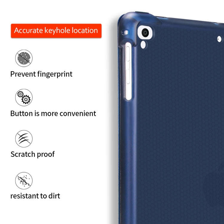 Multi-folding Shockproof TPU Protective Case for iPad 9.7 (2018) / 9.7 (2017) / air / air2, with ...