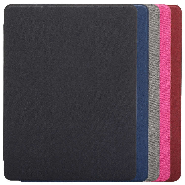 Cloth Texture Pattern Horizontal Flip Leather Case for iPad Pro 10.5 inch ,with Three-folding Hol...