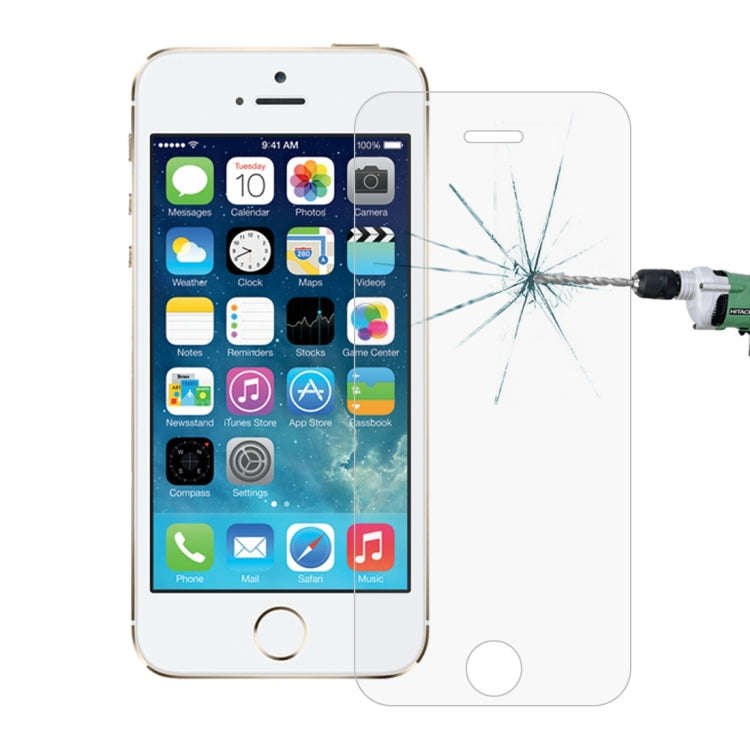 2 PCS for iPhone SE & 5s & 5C & 5 0.26mm 9H Surface Hardness 2.5D Explosion-proof Tempered Glass ...