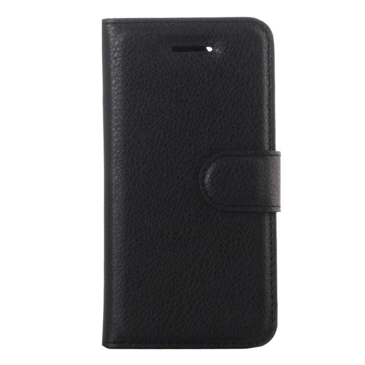 For iPhone 5 & 5s & SE Litchi Texture Horizontal Flip Leather Case with Holder & Card Slots & Wallet