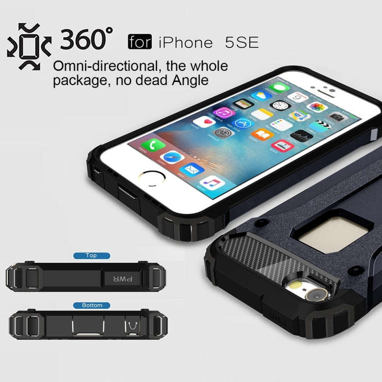 Tough Armor TPU + PC Combination Case for iPhone SE & 5 & 5s