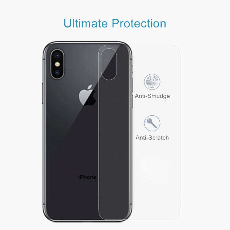 For iPhone X / XS Transparent Tempered Glass Back Screen Protector, For X