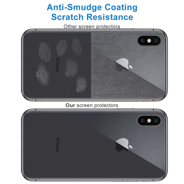 For iPhone X / XS Transparent Tempered Glass Back Screen Protector, For X