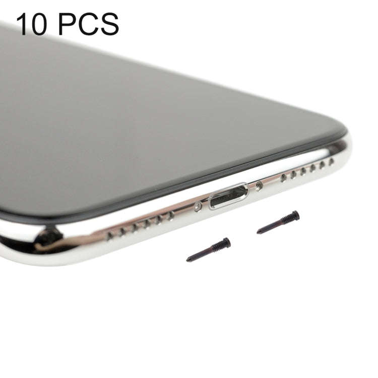 10 PCS Charging Port Screws for iPhone X, For iPhone X