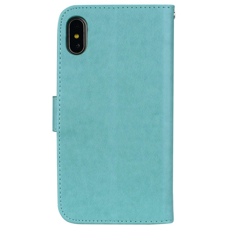 For iPhone XS Max Rose Embossed Horizontal Flip PU Leather Case with Holder & Card Slots & Wallet...