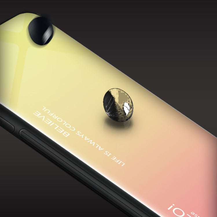 For iPhone XS Max Gradient Color Glass Case, iPhone XS Max
