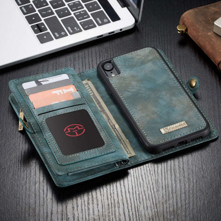 For iPhone XR CaseMe Detachable Multifunctional Horizontal Flip Leather Case with Card Slot & Hol...