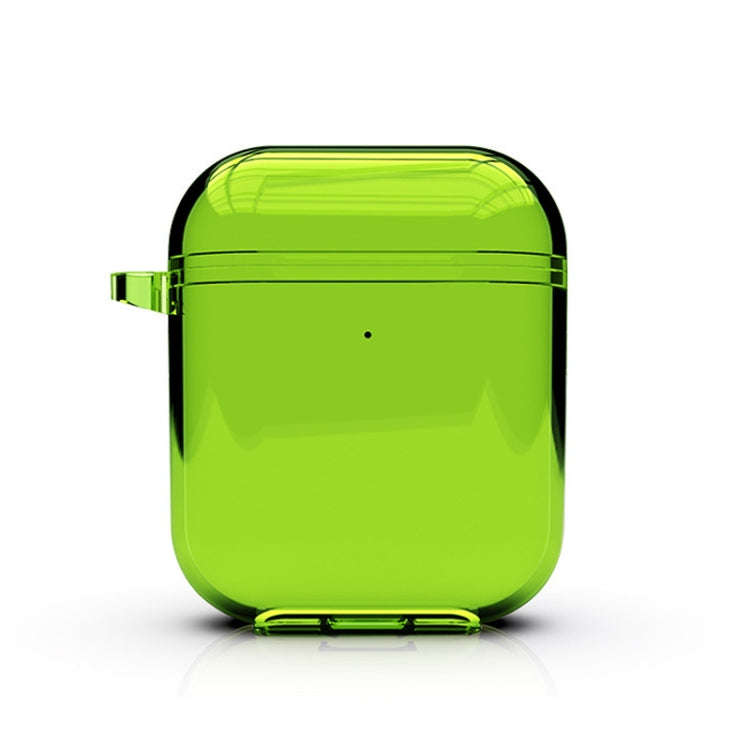 For Airpods1/2 Simple Fluorescent Solid Color Apple Earphone Cover