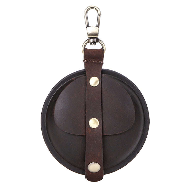 CF1042B For AirPods Pro Crazy Horse Texture Convenient Multifunction Earphone Protective Leather ...