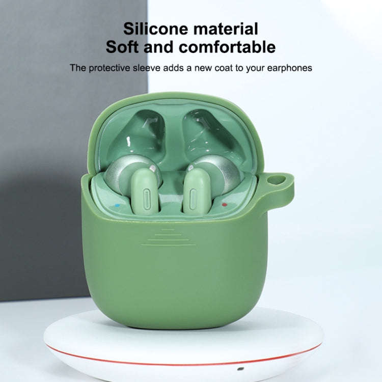 Wireless Earphones Pure Color Silicone Anti-fall Protective Case For JBL TUNE 220TWS