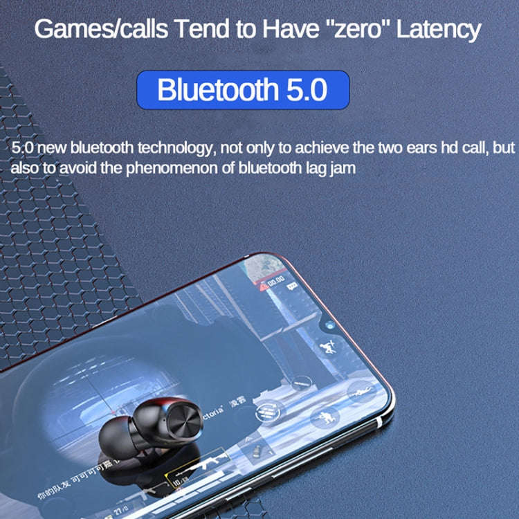 263 TWS CVC8.0 Noise Cancelling Bluetooth Earphone with Charging Box, Support Touch & Three-scree...