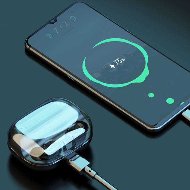263 TWS CVC8.0 Noise Cancelling Bluetooth Earphone with Charging Box, Support Touch & Three-scree...