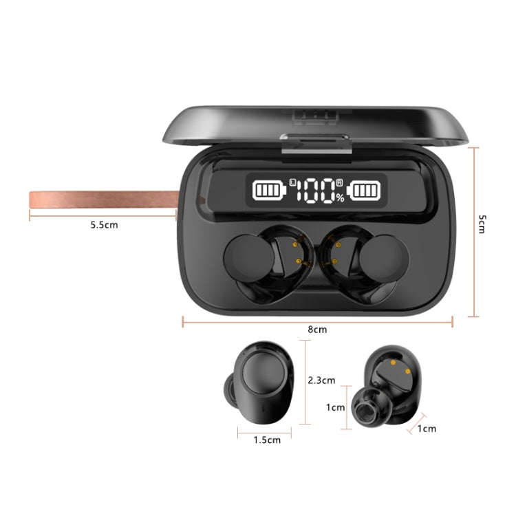 A13 TWS CVC8.0 and DSP Dual Noise Cancelling Touch Bluetooth Earphone with Charging Box, Support ...