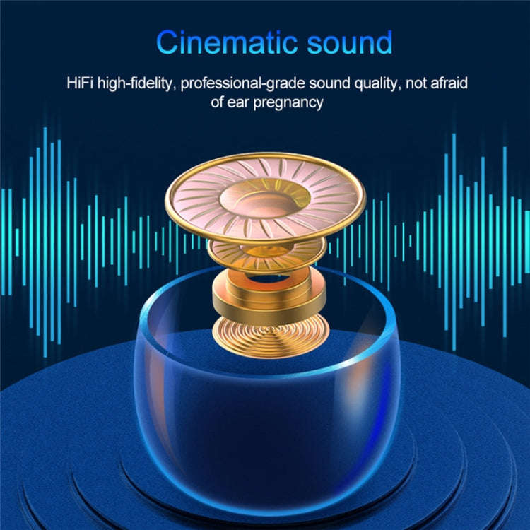 F9-9 TWS CVC8.0 Noise Cancelling Bluetooth Earphone with Charging Box, Support Touch Lighting Eff...