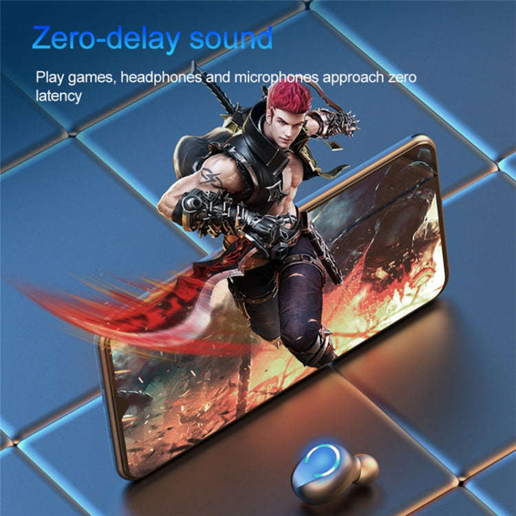 F9-9 TWS CVC8.0 Noise Cancelling Bluetooth Earphone with Charging Box, Support Touch Lighting Eff...