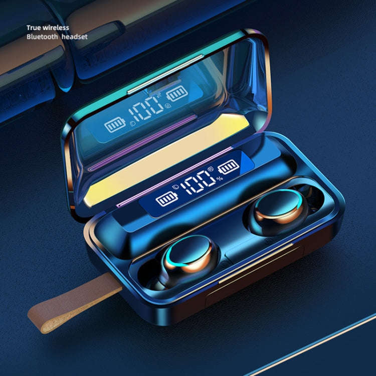 F9-5C Jerry Solution Touch Bluetooth Earphone with Magnetic Charging Box, Support Three-screen LE...