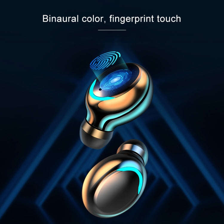 F9-5C Jerry Solution Touch Bluetooth Earphone with Magnetic Charging Box, Support Three-screen LE...