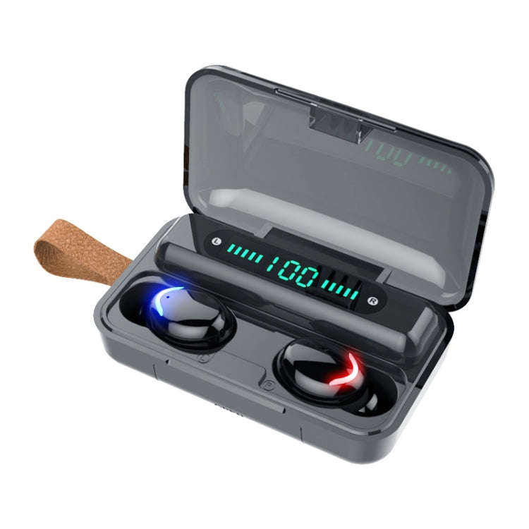 F9-5C Four-bar Breathing Light + Digital Display Noise Reduction Bluetooth Earphone with Hand Str...