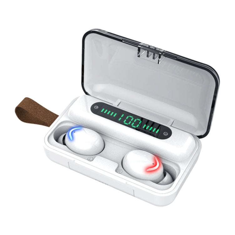 F9-5C Four-bar Breathing Light + Digital Display Noise Reduction Bluetooth Earphone with Hand Str...