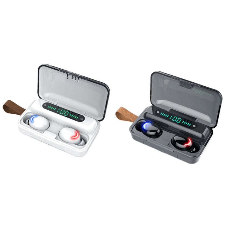 F9-5C Four-bar Breathing Light + Digital Display Noise Reduction Bluetooth Earphone with Hand Str...