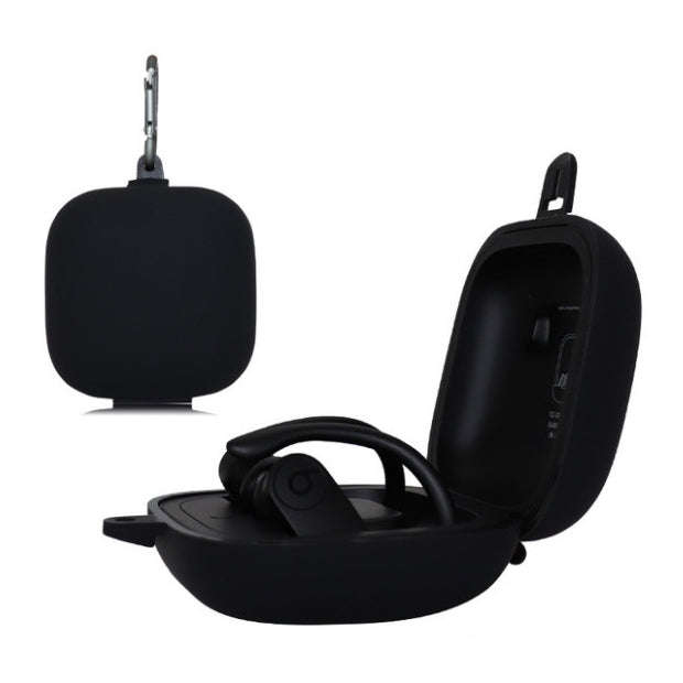 Solid Color Silicone Wireless Bluetooth Earphone Protective Case for Beats Powerbeats Pro, Mint G...